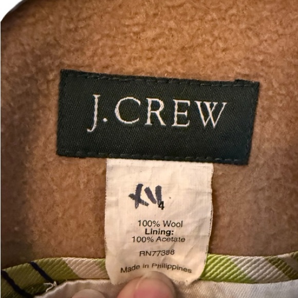 J crew camel double breasted wool coat - Picture 3 of 5